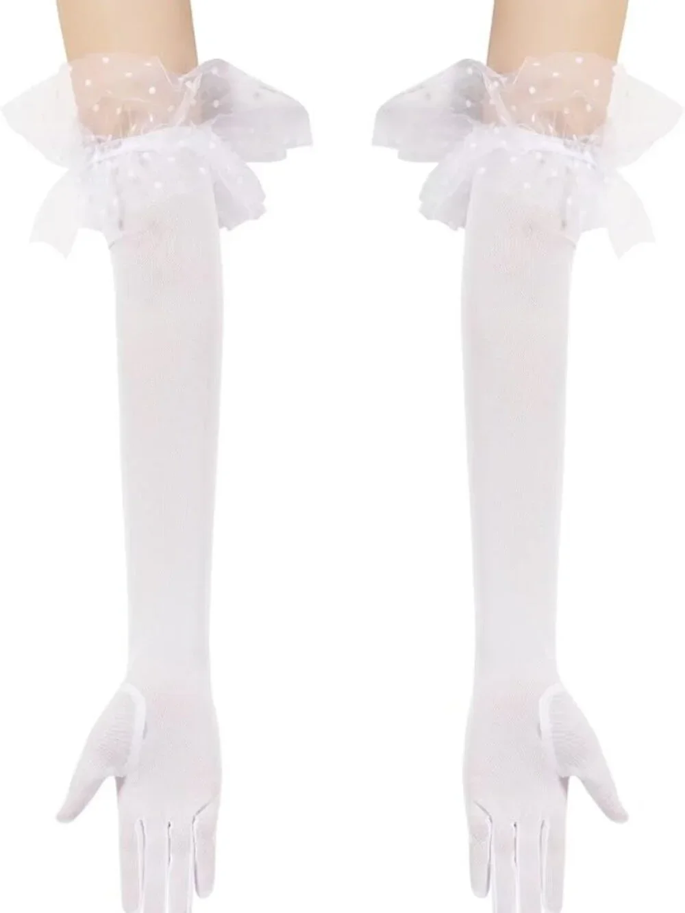 Women's Long Lace Opera Gloves